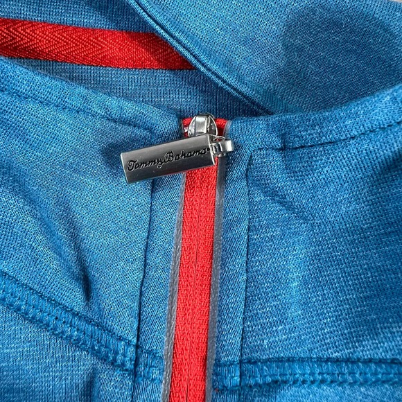 Tommy Bahama Pullover Mens Large Blue Long Sleeve 1/4 Zip Active Golf Sweater - Picture 6 of 12
